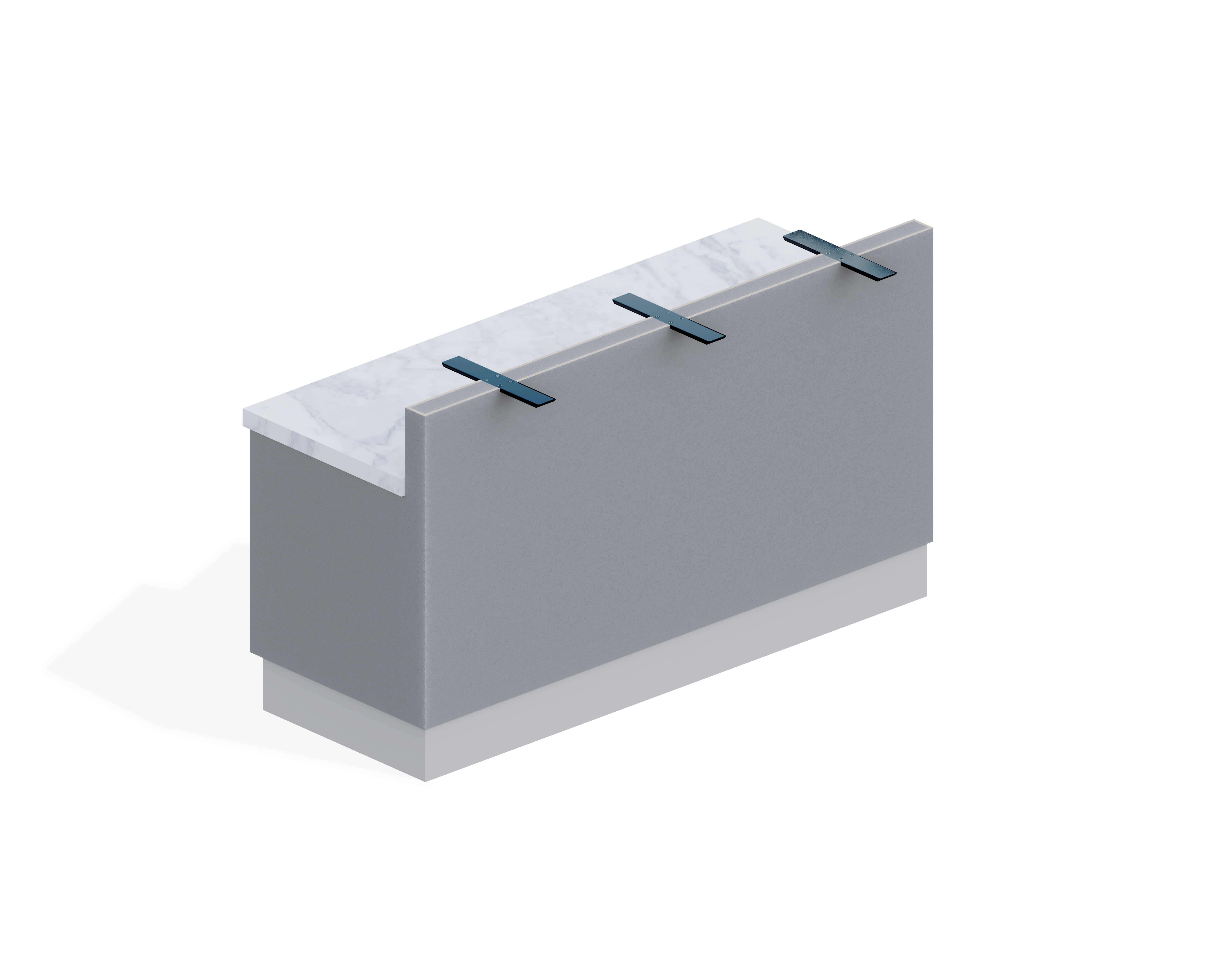 Center mount countertop support bracket